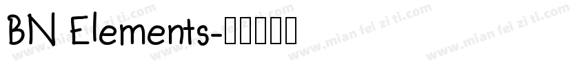 BN Elements字体转换